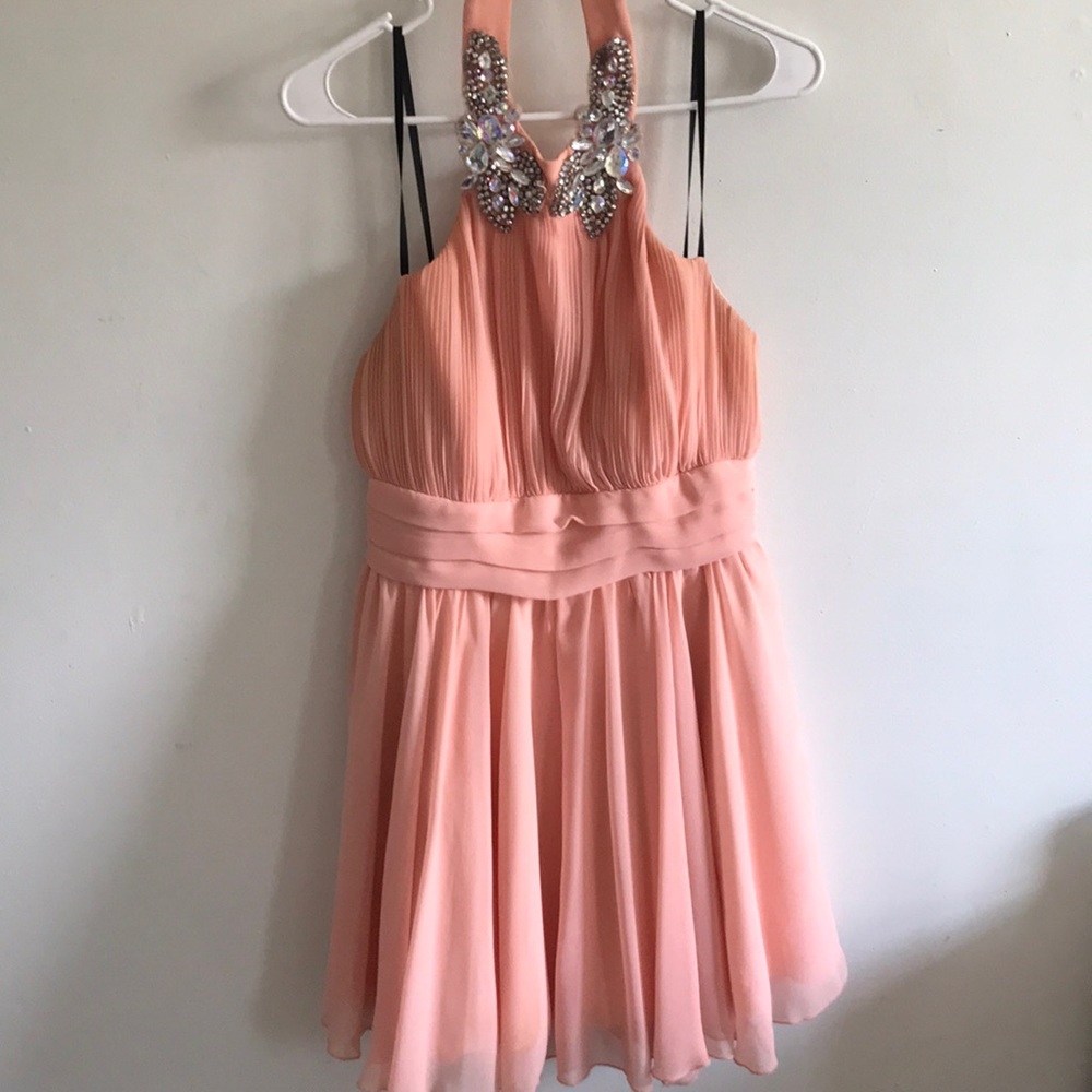 Coral homecoming/ formal dress worn once